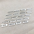 Metallic Alphabet Letter Metal Charms with 23 Listed Options view 4