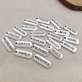 Metallic Alphabet Letter Metal Charms with 23 Listed Options view 3