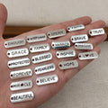 Metallic Alphabet Letter Metal Charms with 23 Listed Options view 2