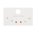 Green Six Pair Mixed Clear Look Small Stud Earring Card view 5