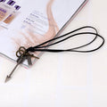 Fashion Genuine Leather Arrow Pendant Necklace, Cowhide Cord Jewelry Accessory view 3