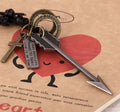 Fashion Genuine Leather Arrow Pendant Necklace, Cowhide Cord Jewelry Accessory view 4
