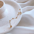 Gold-Tone Constellation Ear Climber Cuff Clear Rhinestone Stud view 1