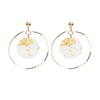 Clear Fleck Hoops