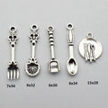 Antique Silver Tableware Metal Charms with 11 Listed Options view 3