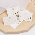Green Six Pair Mixed Clear Look Small Stud Earring Card view 1