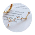 Gold-Tone Constellation Ear Climber Cuff Clear Rhinestone Stud view 5