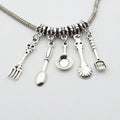 Antique Silver Tableware Metal Charms with 11 Listed Options view 4