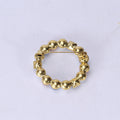 Round Multicolor Pearl Wreath Brooch With Dark Crystals view 3