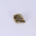 Layered Crystal Hedgehog Brooch in Antique Gold and Silver view 3