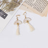 White Tassel Clips
