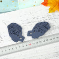 Carved Woman Profile Wood Hook Earrings in Four Colors view 3