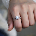Clear Floral Cluster Ring in Three Tones Jewelry Accessory view 2