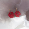 Red Happiness Studs