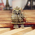 Alloy Mother and Child Owl Charm Pendant 44x27mm