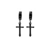 Black Cross Clips