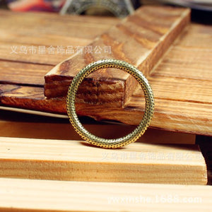 Textured Open Circle Jewelry Connector In Multiple Metal Finishes