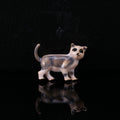 Standing Dog Metal Brooch with Small Glossy Dog Figure with Pointed Ears and Curled Tail view 6
