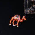 Orange Enamel Camel Brooch Decorative Lapel Pin For Jackets And Scarves view 4