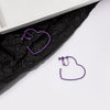 Heart Clip Hoops