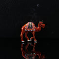 Orange Enamel Camel Brooch Decorative Lapel Pin For Jackets And Scarves view 6