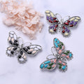 Stained Glass Style Butterfly Brooch in Three Colorways view 4