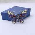 Stained Glass Style Butterfly Brooch in Three Colorways view 8
