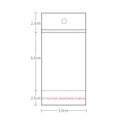 Clear Self Seal Hanging Hole OPP Packaging Bags in Two Sizes view 7