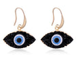 Gold Tone Crystal Cluster Evil Eye Necklaces and Earrings in Five Designs view 8