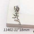 Antique Silver Zinc Alloy Star Crown Charm Pendants for DIY Bracelet Keychain Jewelry
