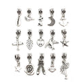 Metallic Star and Moon Metal Beads for Jewelry and Craft Projects view 5