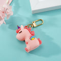 Cartoon Unicorn and Pig Figure Snap Hook Keychains in Six Designs view 6