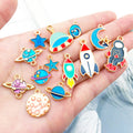 Colorful Bird Metal Charms for Jewelry and Craft Projects view 2