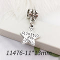 Zinc Alloy Butterfly Elephant Turtle Large Hole Charm Pendant for DIY Bracelet Necklace Making
