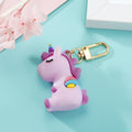 Cartoon Unicorn and Pig Figure Snap Hook Keychains in Six Designs view 7