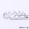 Zigzag Stackable Band Rings in Three Tones Jewelry Accessory view 5