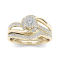Clear Stone Wavy Double Band Gold Tone Ring Jewelry Accessory view 3