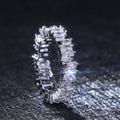 Mixed-Cut Clear Stone Full Eternity Bands In Ten Designs view 9