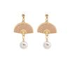 Pink Fan Studs