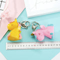 Winged Unicorn Keychains in Seven Pastel Colorways and Clasps view 5