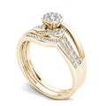 Clear Stone Wavy Double Band Gold Tone Ring Jewelry Accessory view 2