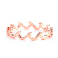 Zigzag Stackable Band Rings in Three Tones Jewelry Accessory view 7