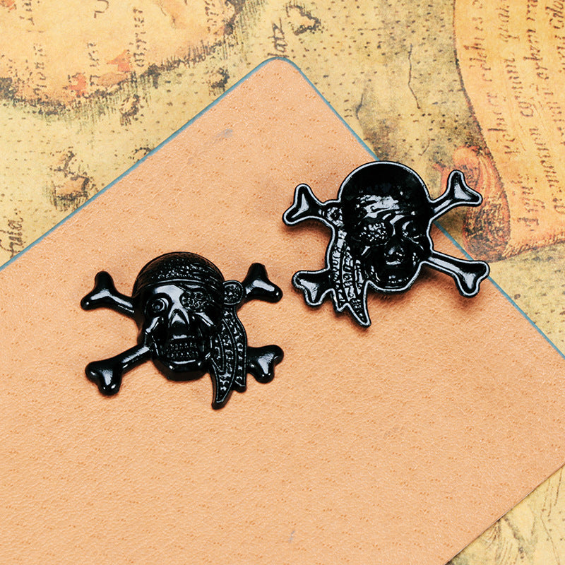 Black Electroplated Punk Skull and Animal Charm Pendants