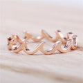 Zigzag Stackable Band Rings in Three Tones Jewelry Accessory view 4
