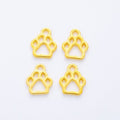 6-Finish Open Paw Print Metal Jewelry Components for Crafts view 10