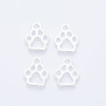 6-Finish Open Paw Print Metal Jewelry Components for Crafts view 8