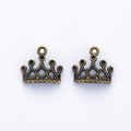 Cutout Crown Charms In Two Sizes Metal Jewelry Making Pieces view 6