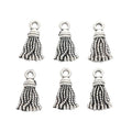 Cord Tassel Metal Charms in Two Antique Finishes for Jewelry Making view 6