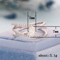 Leaf Motif Open Double Band Ring In Silver Tone Jewelry view 5