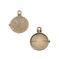 Sunburst Round Cabochon Pendant Settings in Five Size Finishes view 9